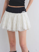 Lace Patchwork Mini Skirt