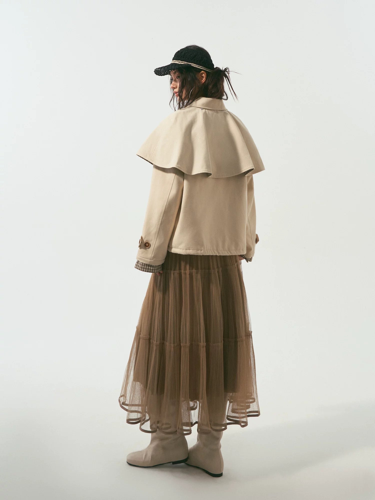 Detachable Cape Jacket