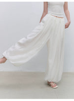 Shell Button Tencel Balloon Pants