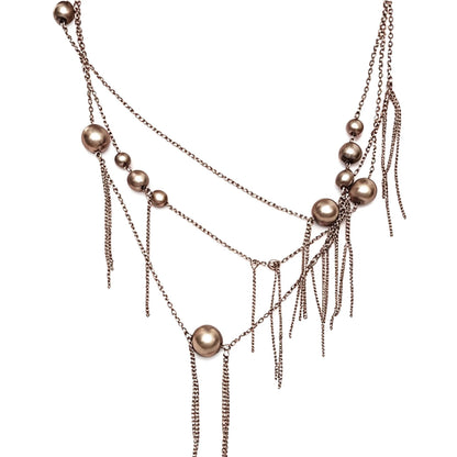 Multi-Layer Heart Tassel Necklace