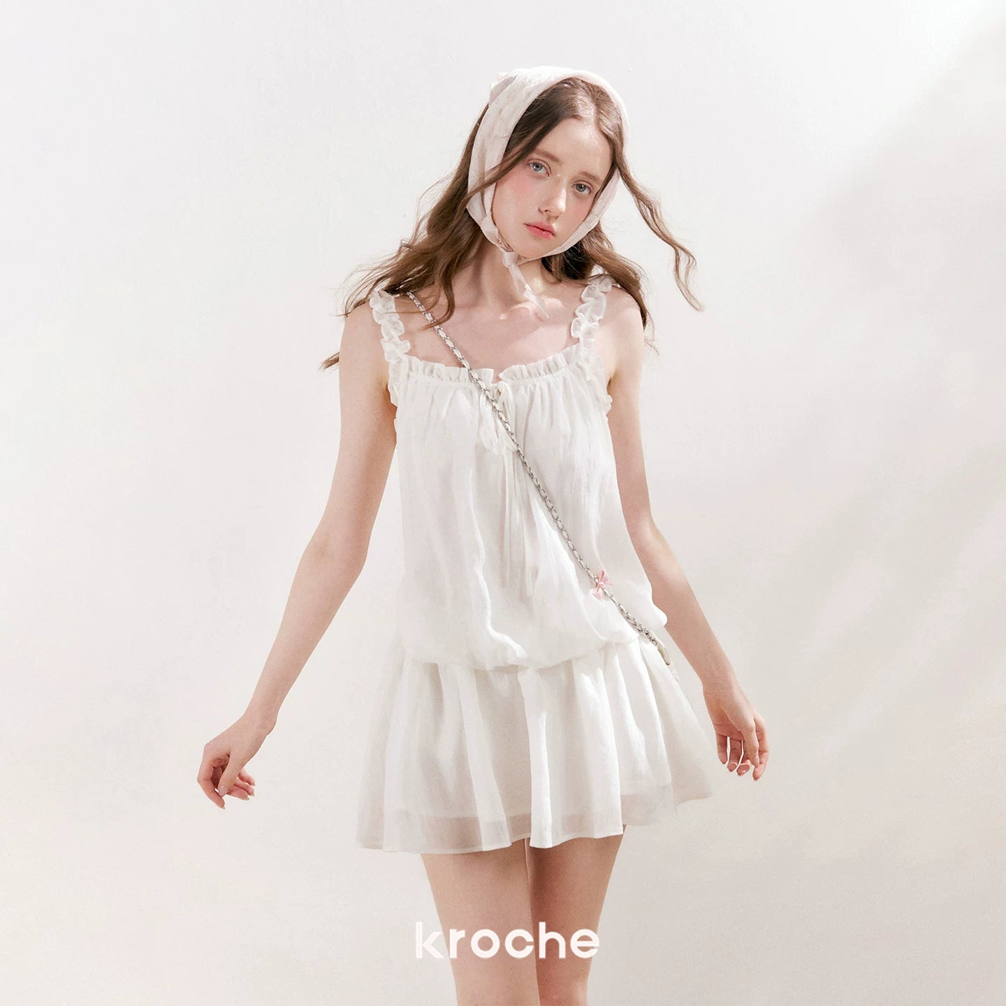 Ruffled Camisole Dress