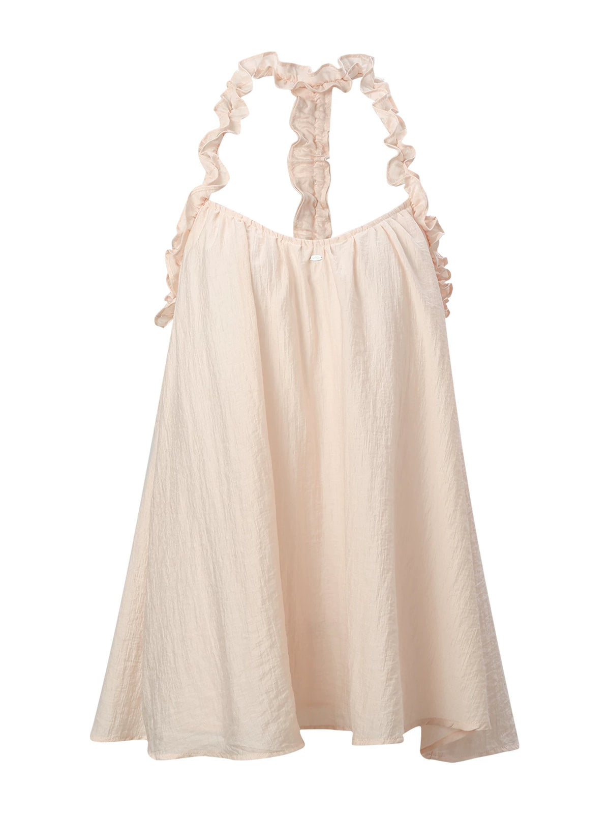 Ruffle Halter Babydoll Top