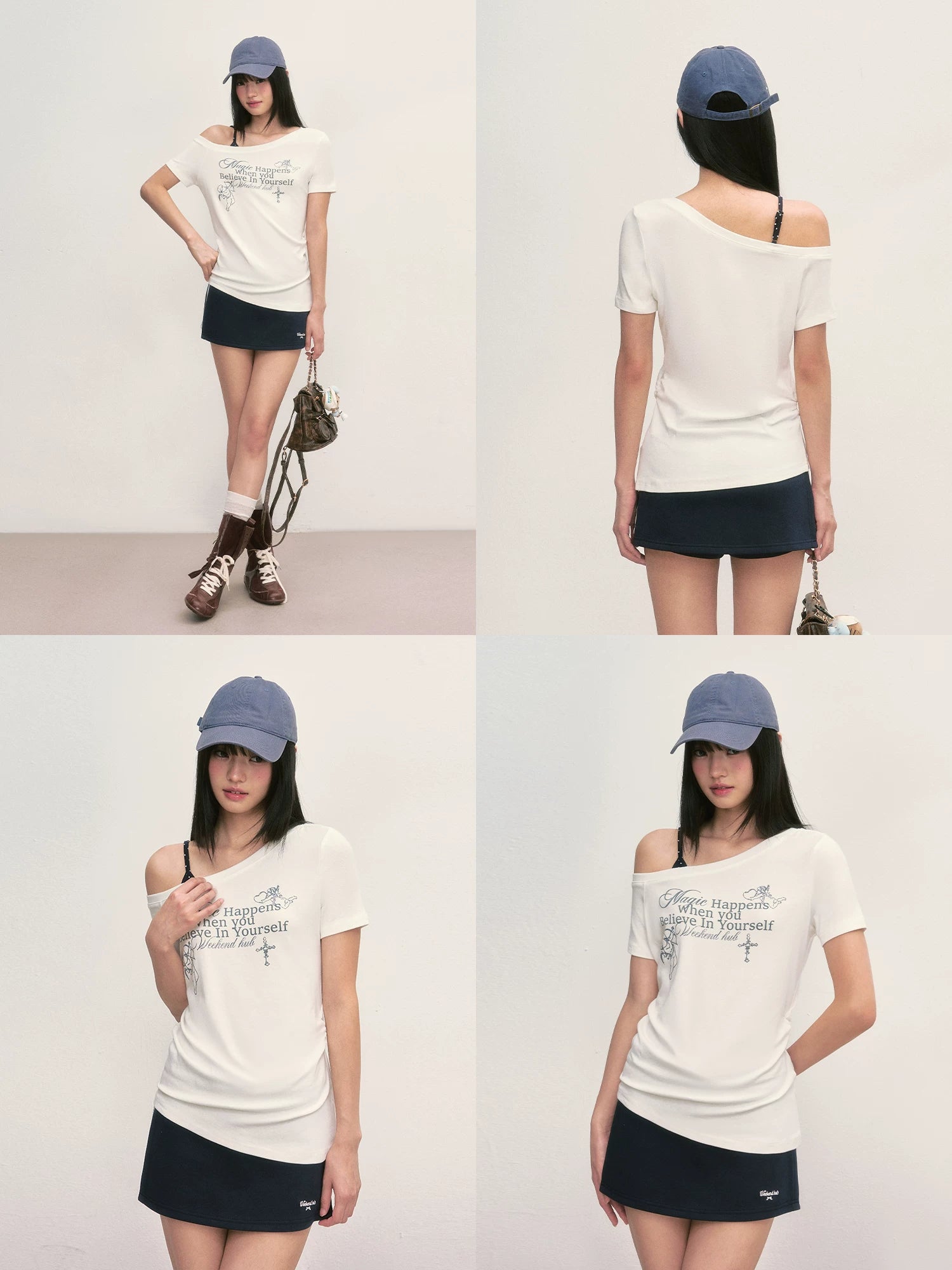Cupid Print Layered Tee