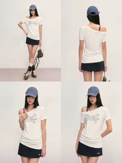 Cupid Print Layered Tee