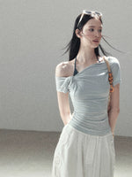 Asymmetric Halter Top
