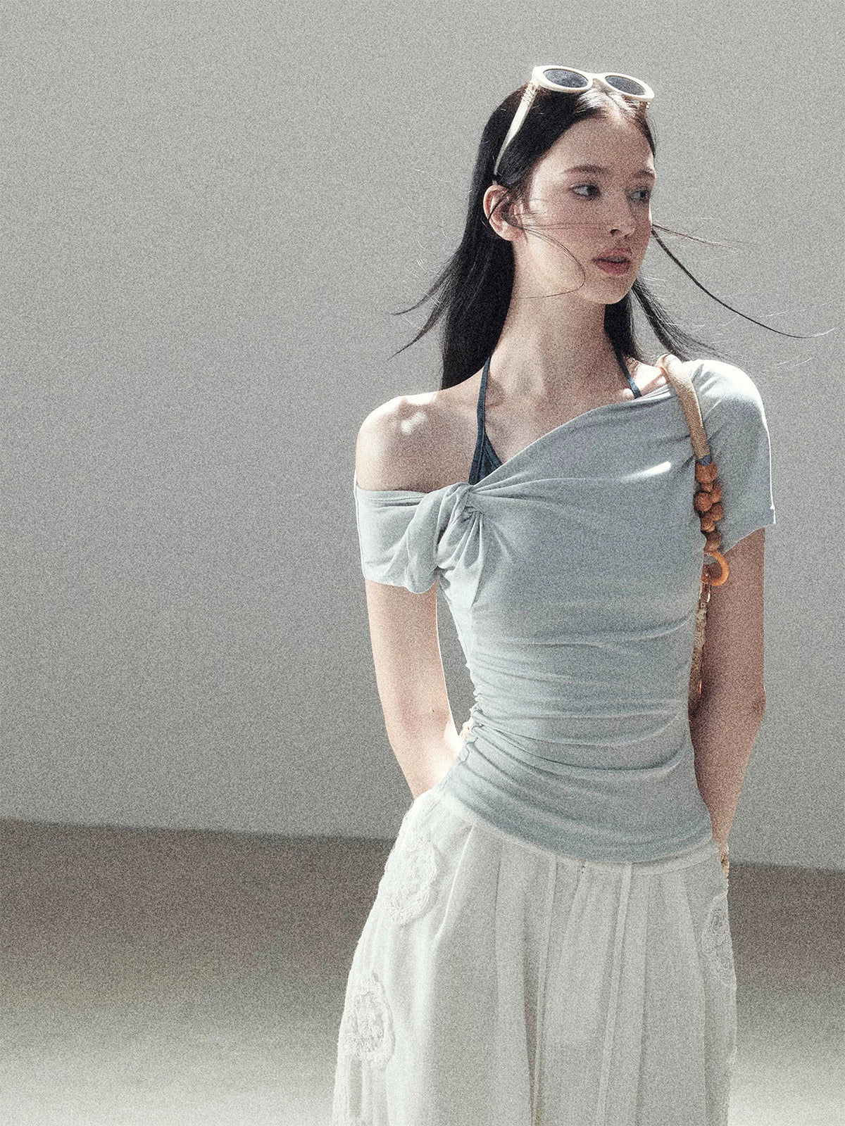 Asymmetric Halter Top