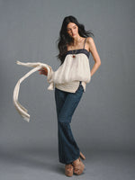 Shimmer Tweed Bubble Cami Top