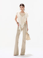 Milk Tea Flare Pants