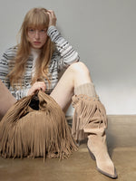 V-Cut Pointed Western Boots
