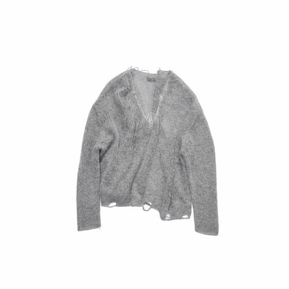 Mohair Star Cutout Sweater