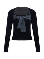 Bow Knit Layered Tee