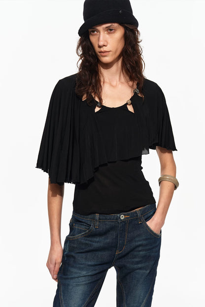 Beaded Cape Tee