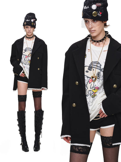 Napoleon Wool Mini Shorts