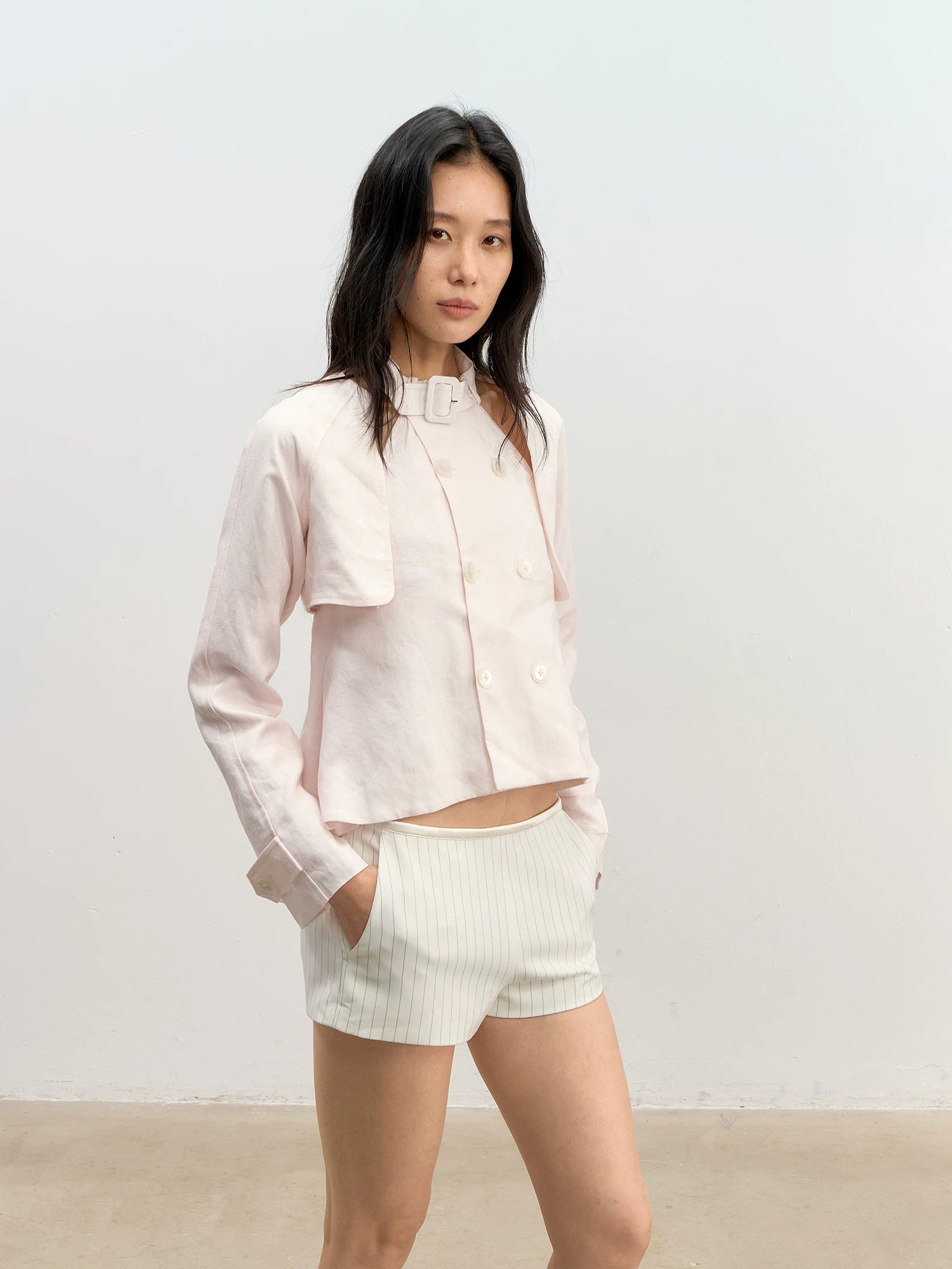 Striped Low-Rise Shorts
