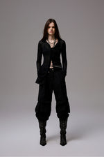 Mohair Slim Transparent Cardigan