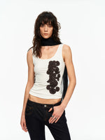 Embroidered Square Vest
