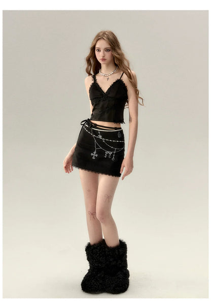 Lace Splicing Design Camisole Tank Top