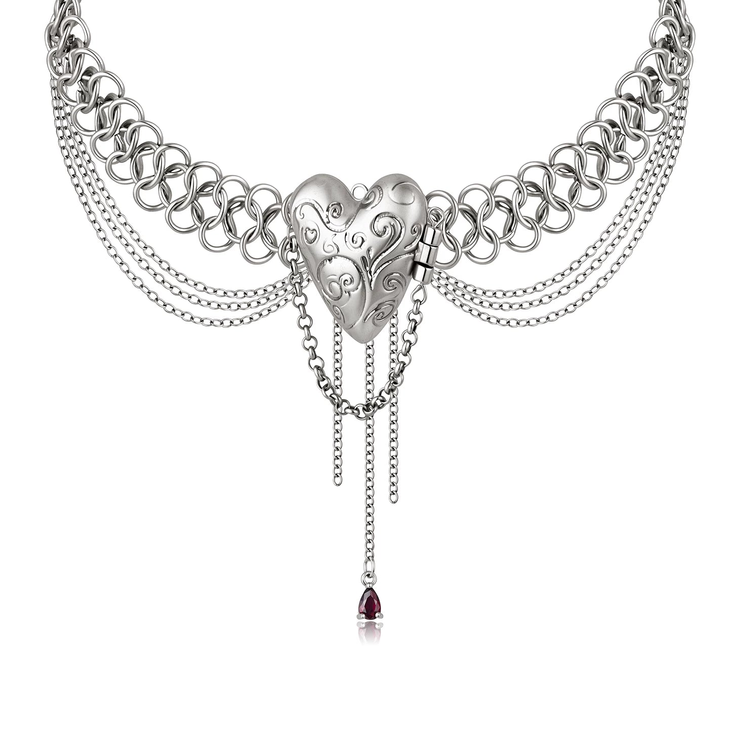 Vintage Heart Pendant Necklace
