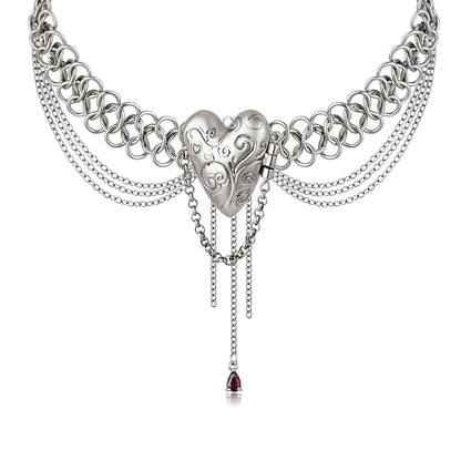 Vintage Heart Pendant Necklace