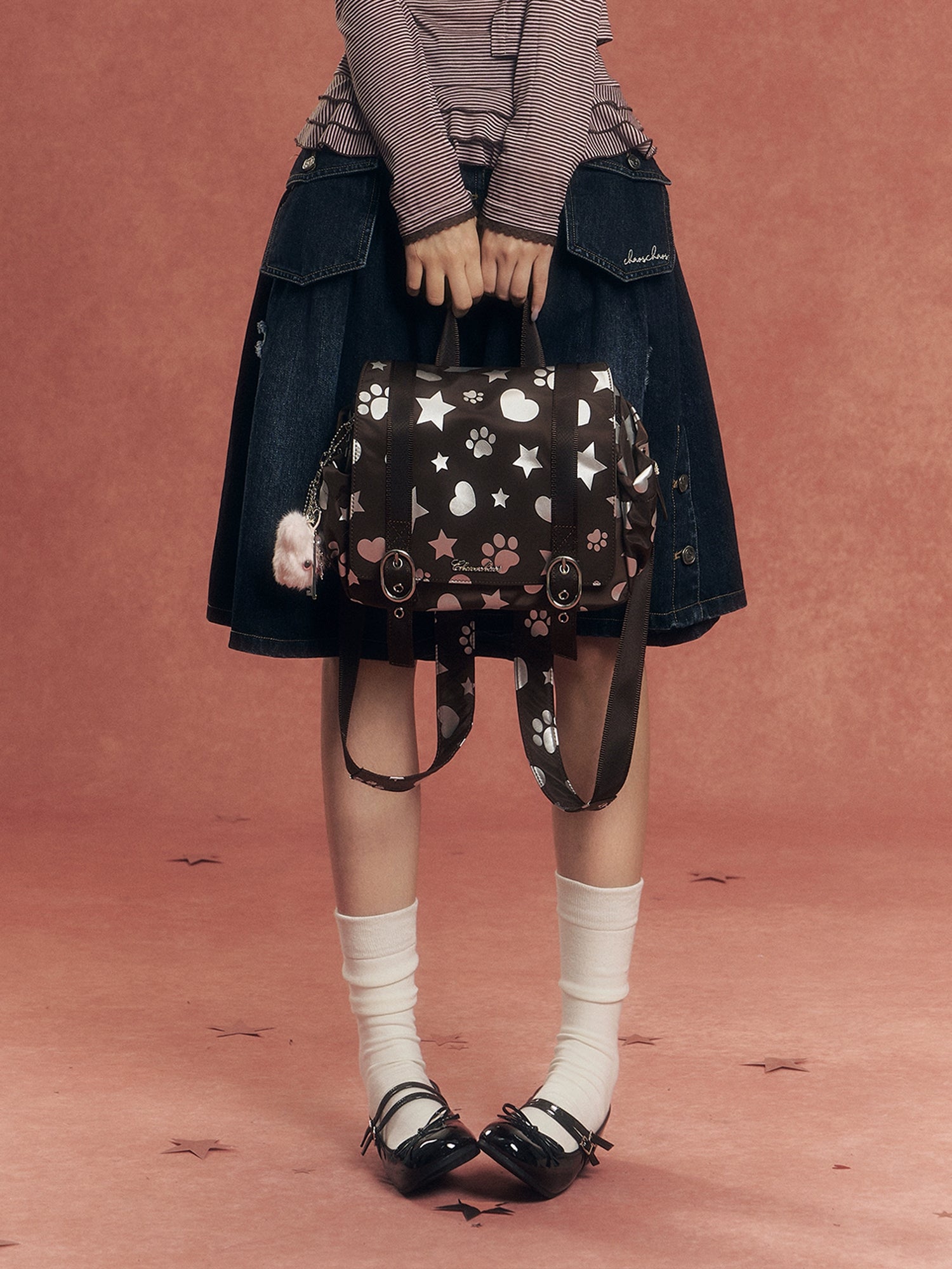 Star Paw Foil Flap Backpack