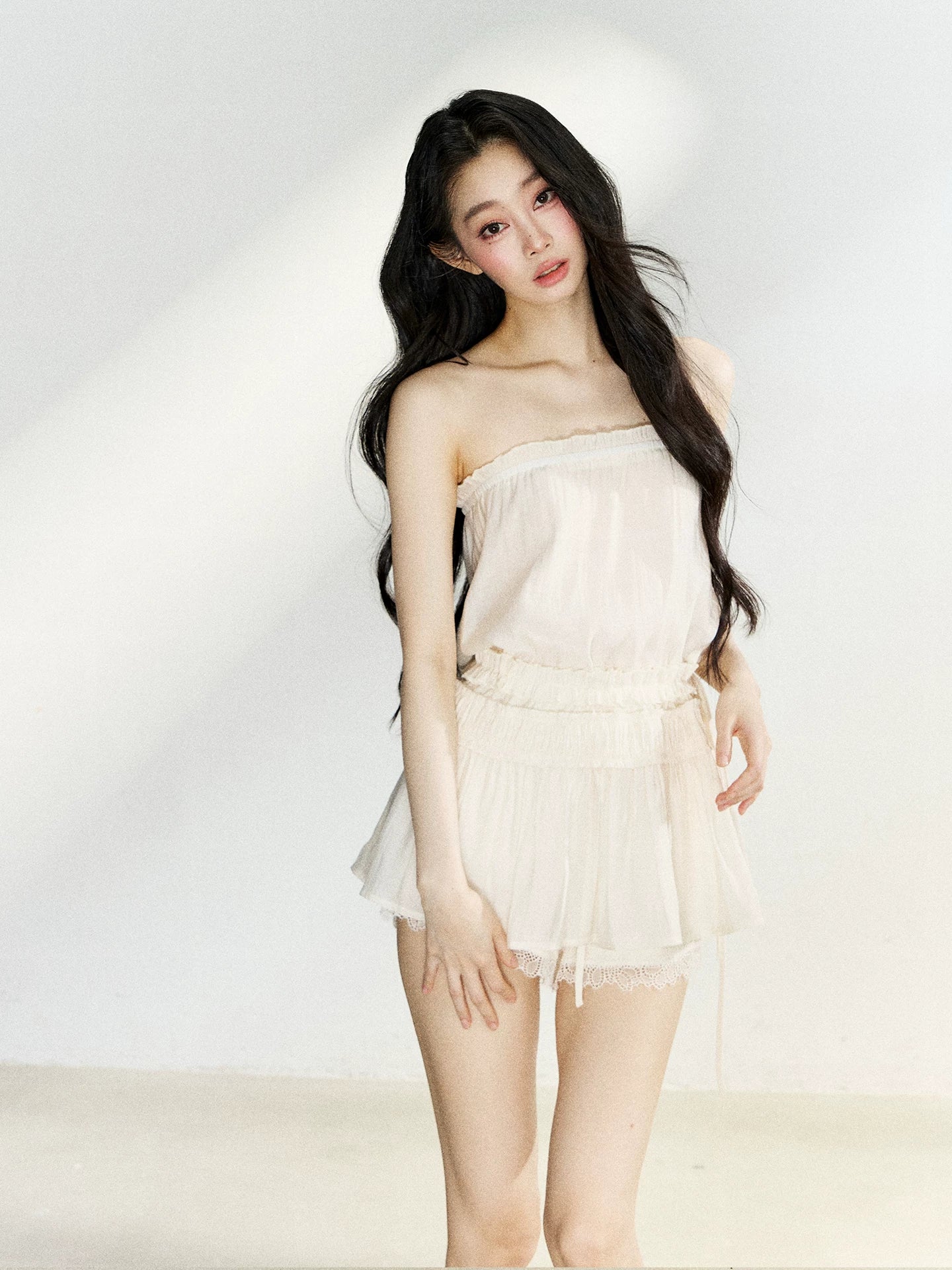 Lace Tube Top Set