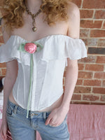 Satin Rose Brooch Clip