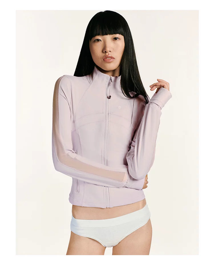 Quick-Dry Stretch Cropped Jacket