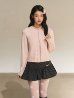 Cable Knit Cropped Cardigan