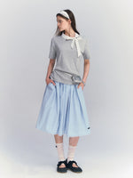 Lace Pleated Midi Skirt