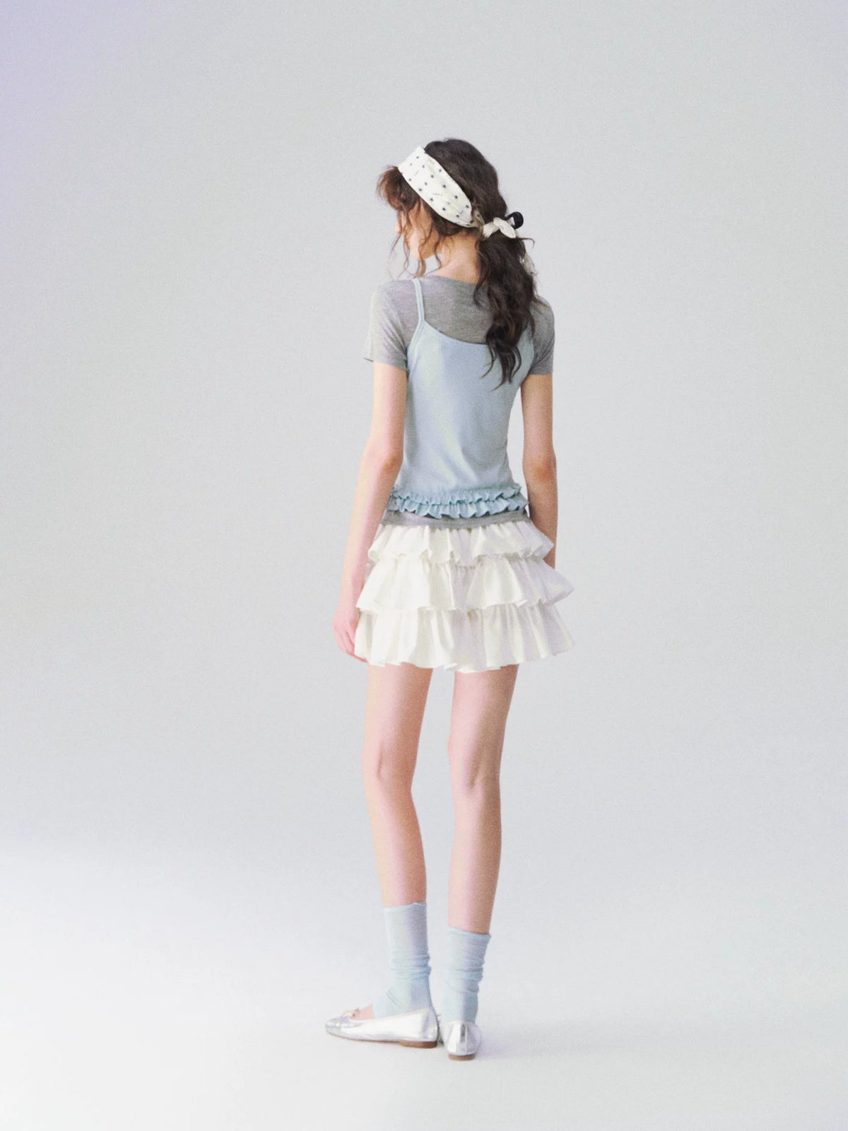 Ruffle Layered Tee Set