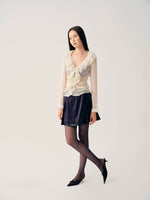 Ruffle V-Neck Blouse