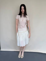 Rhinestone Tie Pink Top