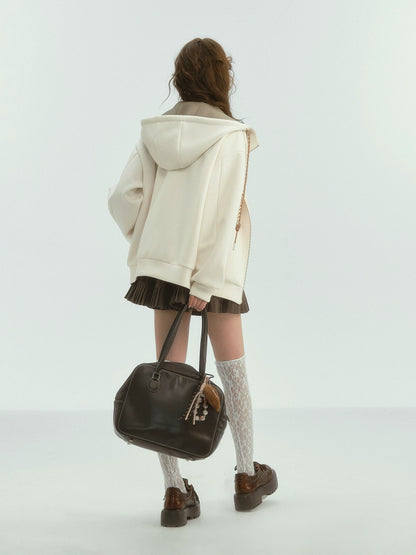 Colorblock Drawstring Hoodie
