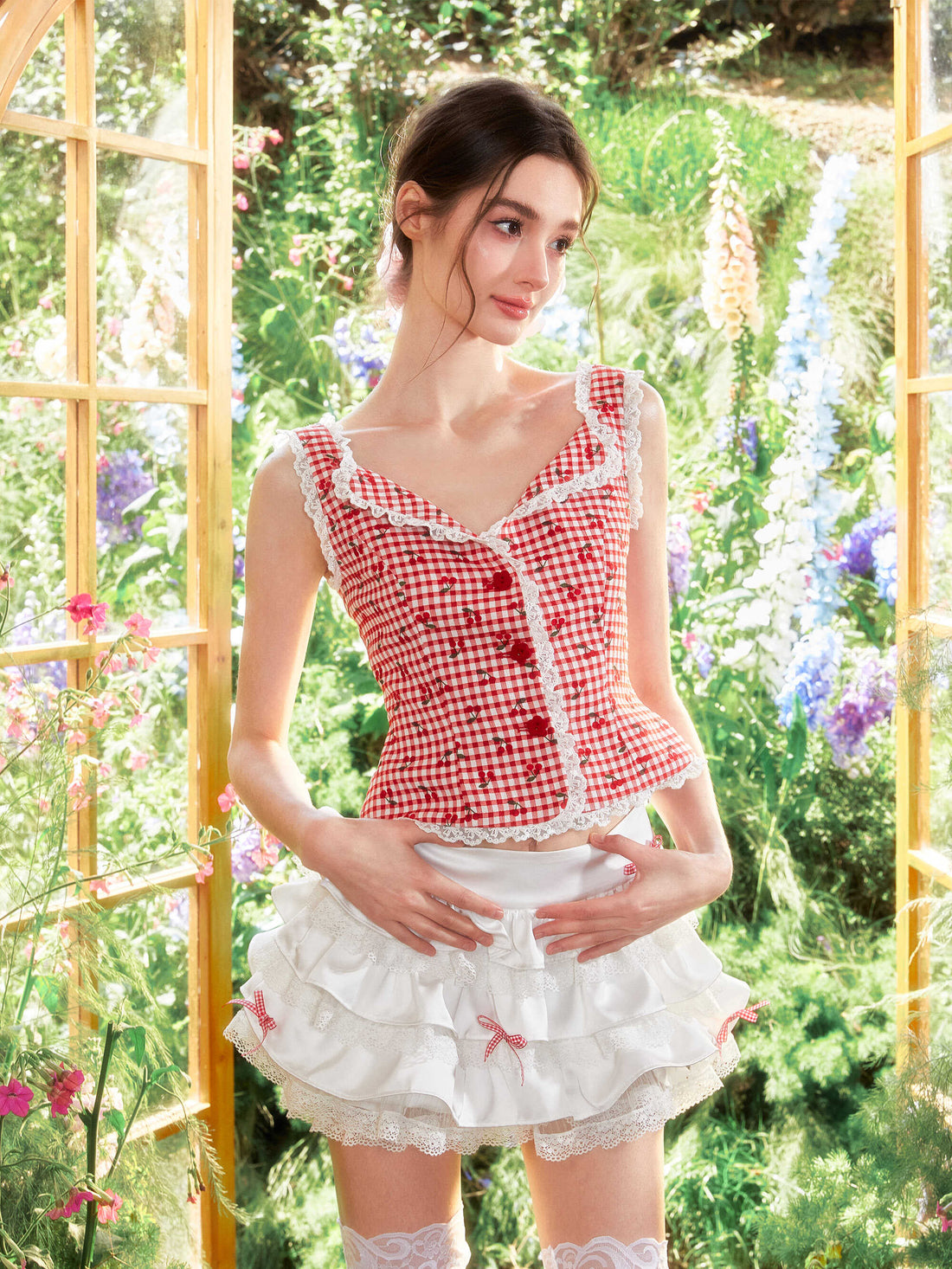 Dopamine Sleeveless Cami Top &amp; Skirt Set