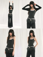 Black Polka Dot Set