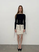 Black Coffee Reversible Tie Sweater