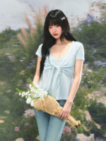 Light Blue Floral Twinset