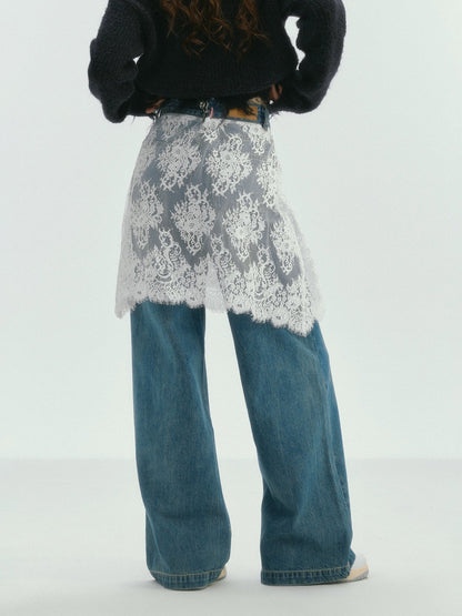 Hippie Lace Denim Pants