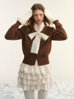 Retro Ballet Lace Tiered Mini Skirt