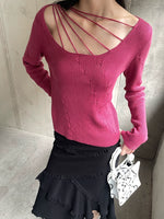 Wool Crewneck Handcrafted Knitted Sweater