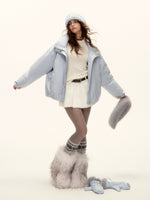 Belted Mohair Pleated Skort