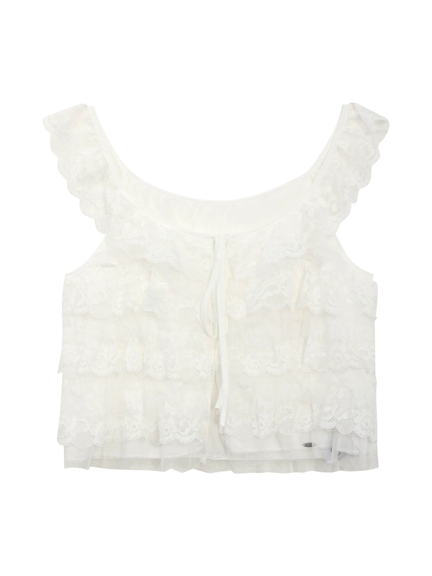 Lace Ruffle Cami Top