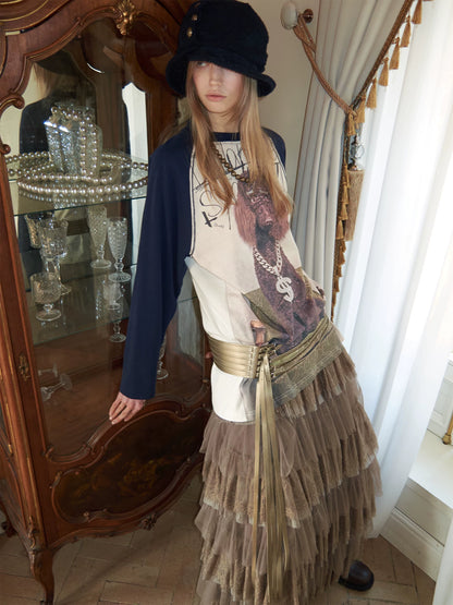 Tweed Ruched Bucket Hat