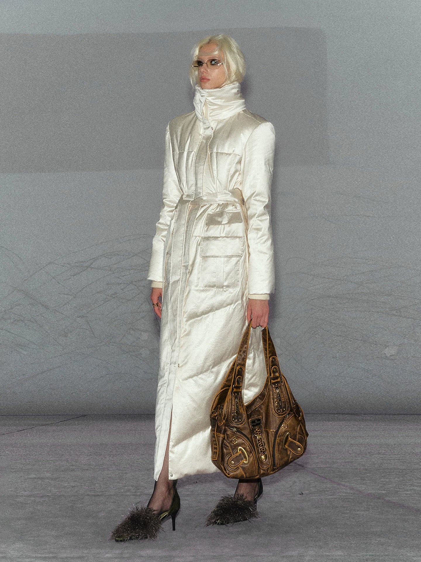 Belted Long Down Jacket