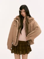 Light Brown Vintage Collar Jacket