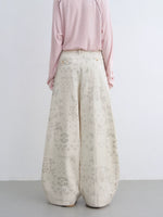Paisley Curved Wide Pants
