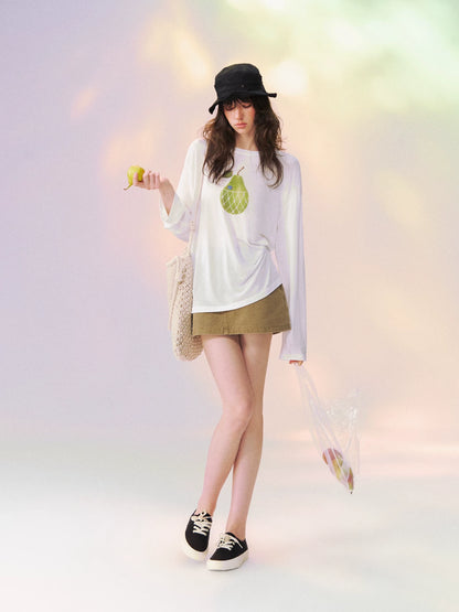 Pear Mood Long Sleeve Tee