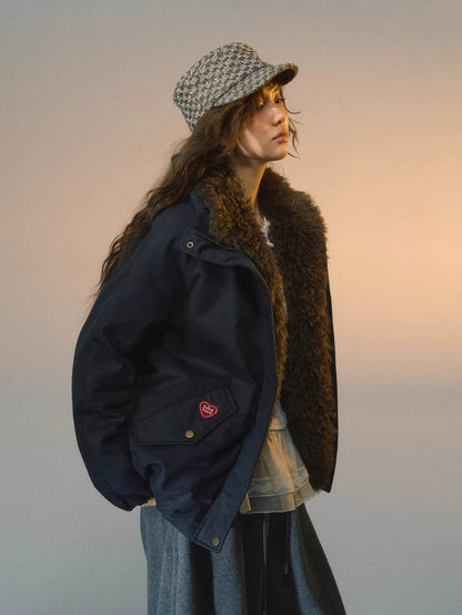 Detachable Fur Down Parka