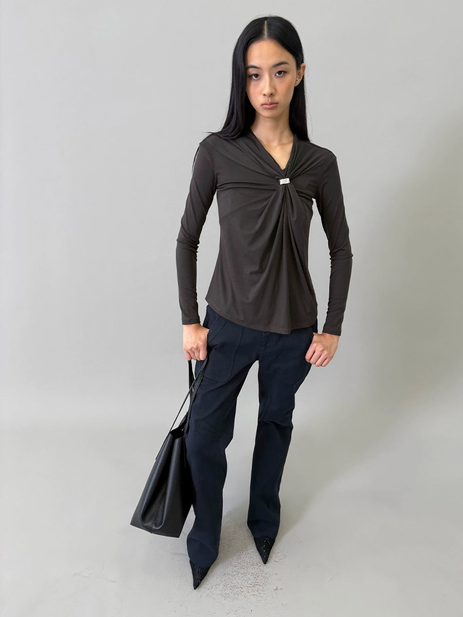 Fitted Metal-Button Wool-Blend Cropped Jacket