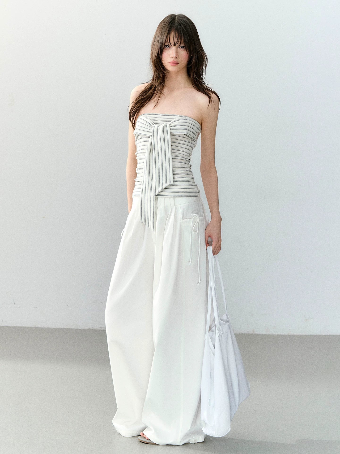 Double-Waist Oversized Wide Leg Pants